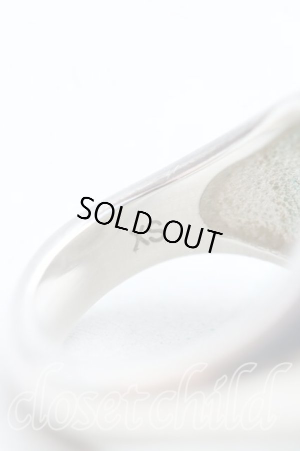 画像6: ヴィヴィアンウエストウッド 中古 / エナメルオーブボタンリング XS シルバー×紺  H-24-11-10-075-rg-IN-ZH (6)