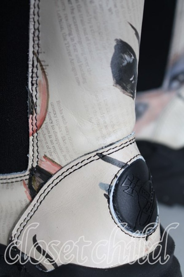 画像6: ヴィヴィアンウエストウッド 中古 / ROMPER CHELSEA BOOT 38 ベージュ  H-24-11-10-080-sh-IN-ZH (6)