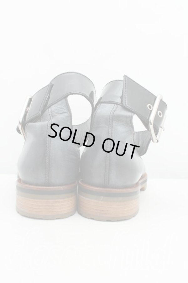 画像4: ヴィヴィアンウエストウッド 中古 / アンクルベルトレザーシューズ 39 黒  H-24-11-10-081-sh-IN-ZH (4)