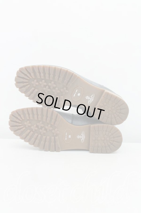 画像5: ヴィヴィアンウエストウッド 中古 / アンクルベルトレザーシューズ 39 黒  H-24-11-10-081-sh-IN-ZH (5)