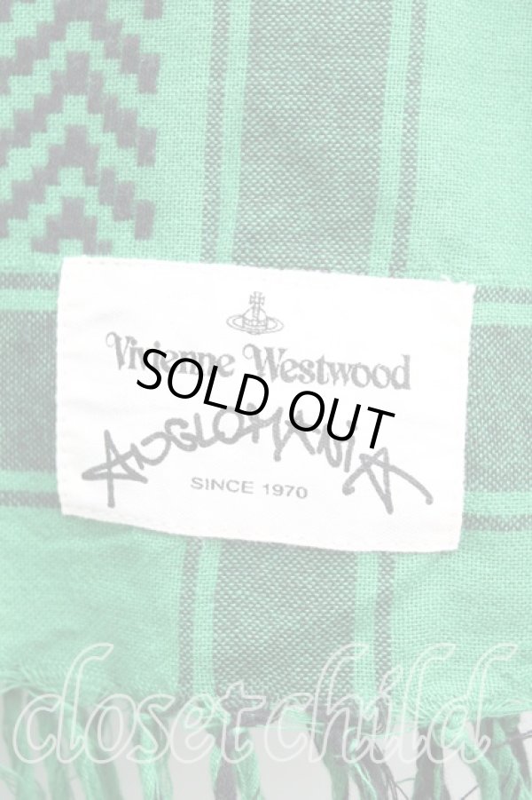 画像3: ANGLOMANIA 中古 / ロゴブランケット  緑  H-24-11-10-090-gd-IN-ZH (3)