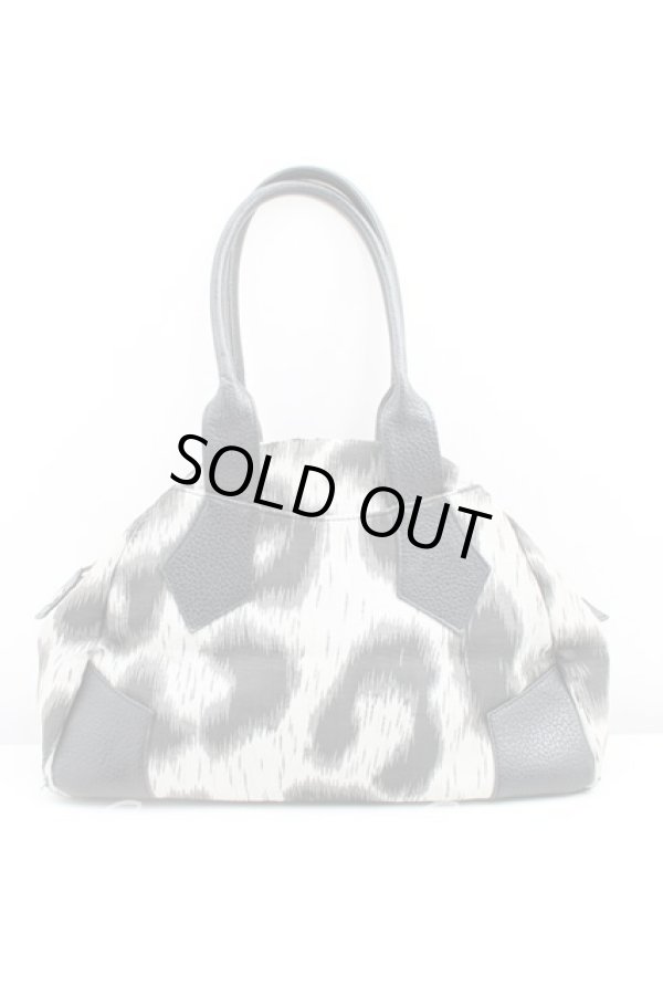 画像2: ヴィヴィアンウエストウッド 中古 / レオパードヤスミンバッグ  黒  H-24-11-17-005-ba-IN-ZH (2)