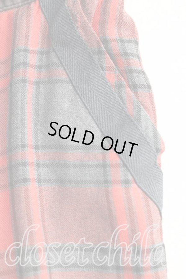 画像5: ヴィヴィアンウエストウッド 中古 / タータンチェックパンツ 2 赤  H-24-11-17-066-pa-IN-ZH (5)