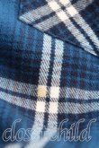 画像5: ANGLOMANIA 中古 / タータンチェックロングシャツ S 青  H-24-11-17-075-bl-IN-ZH (5)