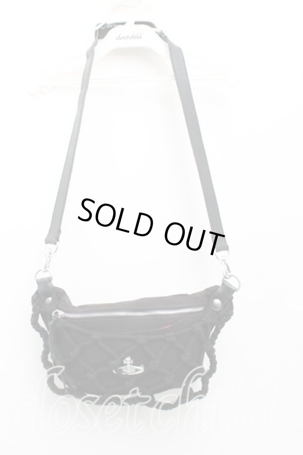 画像2: ヴィヴィアンウエストウッド 中古 / BAIT MACRAME ボディバッグ  黒  H-24-11-17-012-ba-IN-ZH (2)