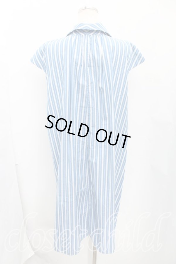 画像2: ヴィヴィアンウエストウッド 中古 / ストライプシャツワンピース UK10 青  H-24-11-24-004-op-IN-ZH (2)