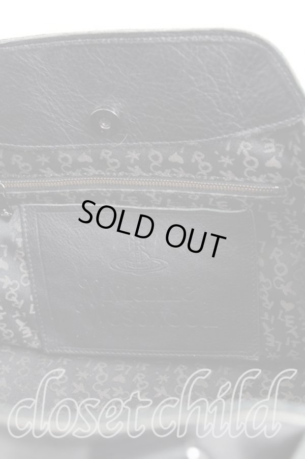 画像4: ヴィヴィアンウエストウッド 中古 / ヌーロックトートバッグ  黒  H-24-11-24-038-ba-OD-ZH (4)