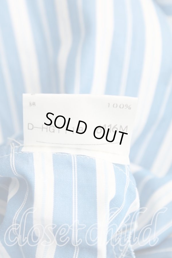 画像4: ヴィヴィアンウエストウッド 中古 / ストライプシャツワンピース UK10 青  H-24-11-24-004-op-IN-ZH (4)