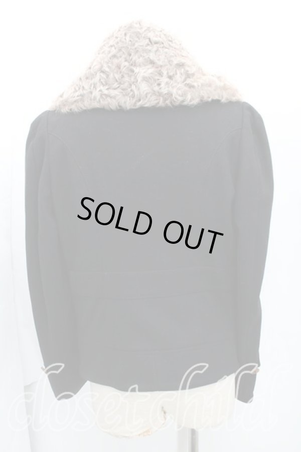 画像2: ヴィヴィアンウエストウッド MAN 中古 / ボアブルゾン 46 黒  H-24-11-24-001-jc-OD-ZH (2)