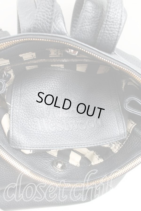 画像4: ヴィヴィアンウエストウッド 中古 / BAモシークリュック  黒  H-24-11-24-044-ba-OD-ZH (4)