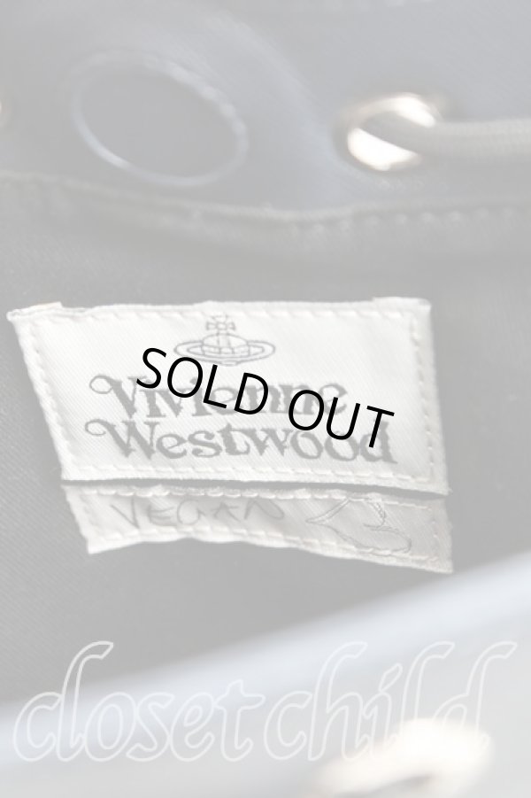 画像5: ヴィヴィアンウエストウッド 中古 / LOGO バケットバッグ  黒  H-24-11-24-049-ba-OD-ZH (5)