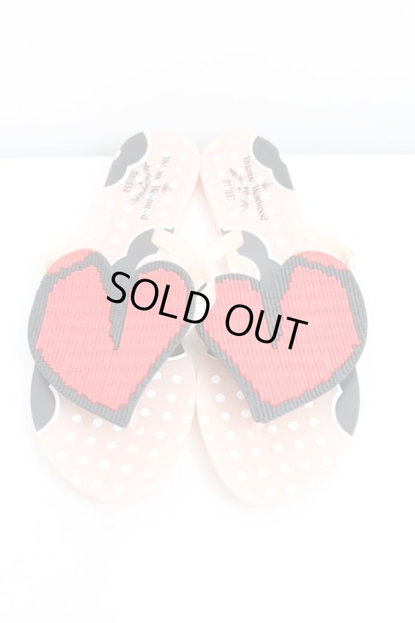 画像2: ヴィヴィアンウエストウッド×Melissa / ハートサンダル 38 ベージュ  H-24-11-24-065-sh-IN-ZH (2)