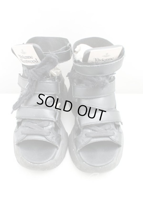 画像2: ヴィヴィアンウエストウッド 中古 / ROMMPER サンダル 37 黒  H-24-11-24-070-sh-OD-ZH (2)