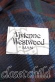 画像3: ヴィヴィアンウエストウッド MAN 中古 / タータンチェックケープコート FREE 紺  H-24-12-01-008-co-IN-ZH (3)