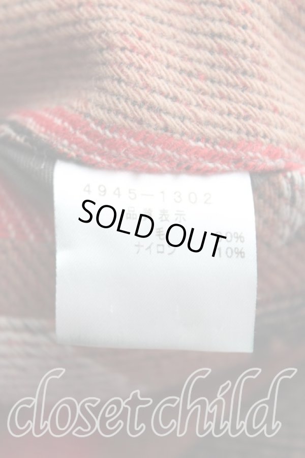 画像4: ヴィヴィアンウエストウッド MAN 中古 / 総柄ケープコート FREE 赤  H-24-12-01-009-co-IN-ZH (4)