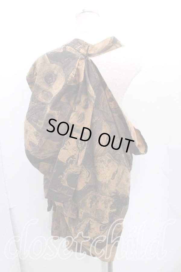 画像2: ヴィヴィアンウエストウッド 中古 / パペット柄吊ワンピース 40 茶  H-24-12-08-006-op-IN-ZH (2)