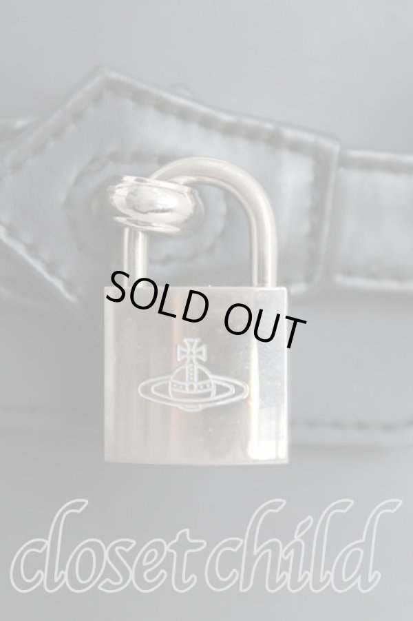 画像6: ヴィヴィアンウエストウッド 中古 / レザーハンドバッグ  黒  H-24-12-08-060-ba-IN-ZH (6)