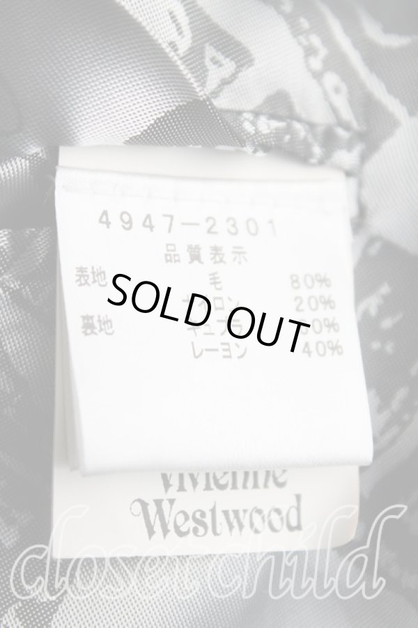 画像4: ヴィヴィアンウエストウッド MAN 中古 / ダブルコート 44 黒  H-24-12-08-009-co-IN-ZH (4)