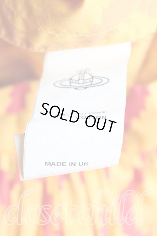 画像4: Worlds End 中古 / スクイグルキュロットパンツ I 黄色×赤  H-24-12-08-015-pa-IN-ZH (4)