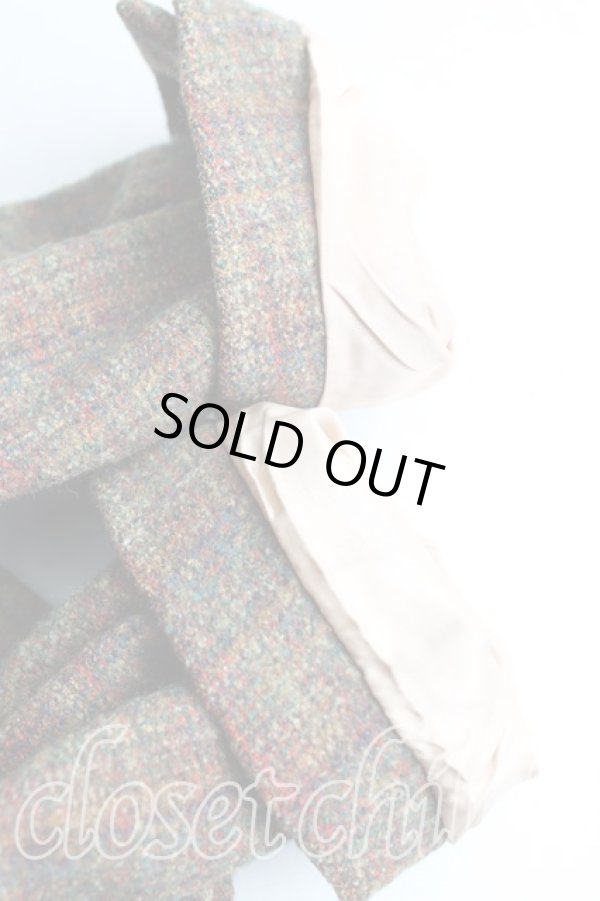 画像5: ヴィヴィアンウエストウッド 中古 / ツイードチェックロングコート 40 緑×茶  H-24-12-15-004-jc-IN-ZH (5)