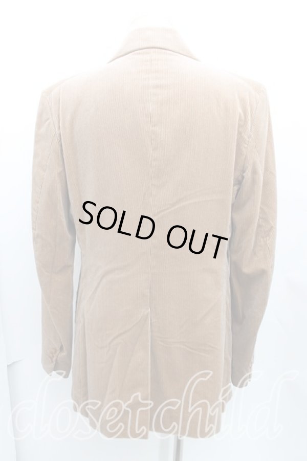 画像2: ヴィヴィアンウエストウッド MAN 中古 / ストライプスエードジャケット 50 茶  H-24-12-15-006-jc-IN-ZH (2)