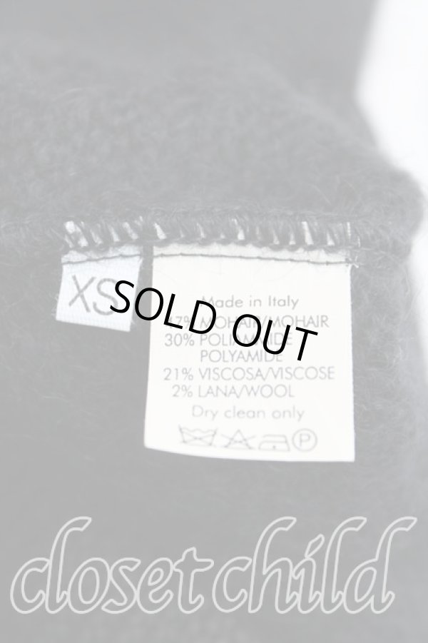 画像4: ヴィヴィアンウエストウッド 中古 / カラーオーブ刺繍ウラウンドネックニット XS 黒  H-24-12-15-053-to-IN-ZH (4)