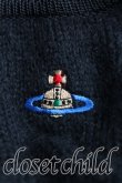 画像5: ヴィヴィアンウエストウッド 中古 / カラーオーブ刺繍ウラウンドネックニット XS 黒  H-24-12-15-053-to-IN-ZH (5)