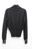 画像2: ヴィヴィアンウエストウッド 中古 / カラーオーブ刺繍カーディガン M 黒  H-24-12-15-054-to-IN-ZH (2)