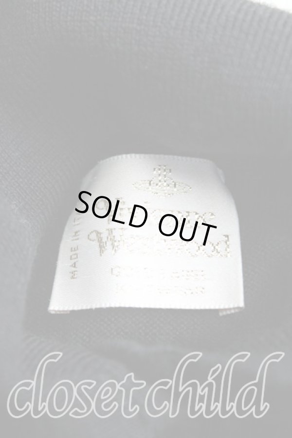 画像3: ヴィヴィアンウエストウッド 中古 / カラーオーブ刺繍カーディガン M 黒  H-24-12-15-054-to-IN-ZH (3)