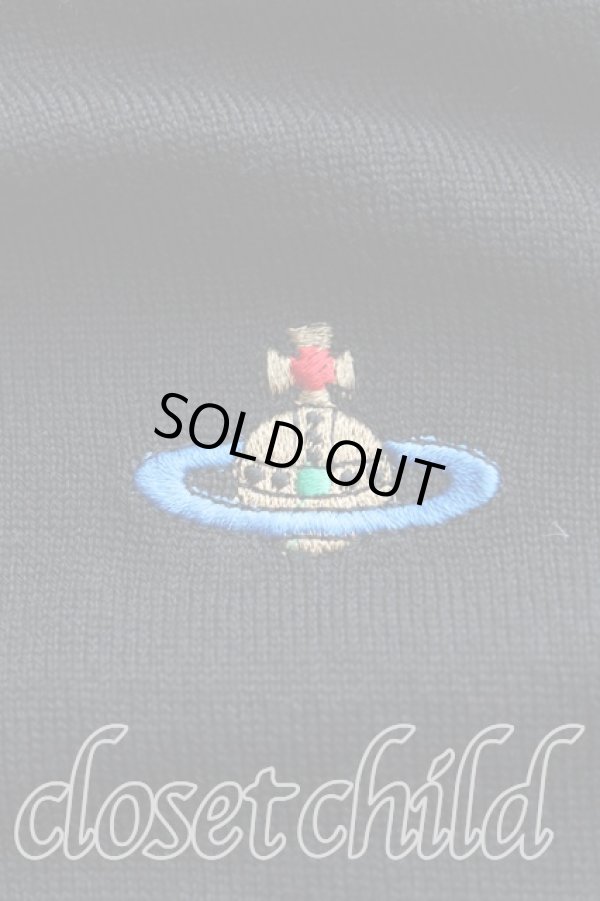 画像6: ヴィヴィアンウエストウッド 中古 / カラーオーブ刺繍カーディガン M 黒  H-24-12-15-054-to-IN-ZH (6)