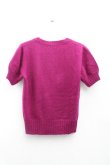 画像2: ヴィヴィアンウエストウッド 中古 / カシミヤ半袖カーディガン M マゼンタ  H-24-12-15-055-to-IN-ZH (2)