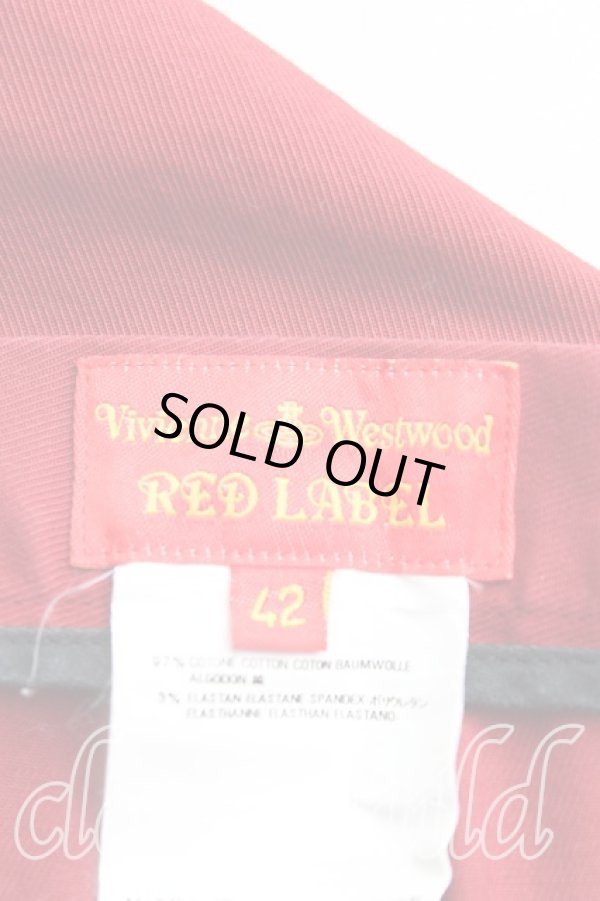 画像3: ヴィヴィアンウエストウッド 中古 / テーパードパンツ 42 赤  H-24-12-15-069-pa-OD-ZH (3)