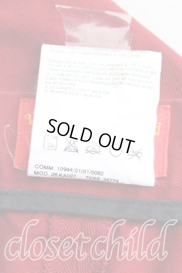 画像5: ヴィヴィアンウエストウッド 中古 / テーパードパンツ 42 赤  H-24-12-15-069-pa-OD-ZH (5)