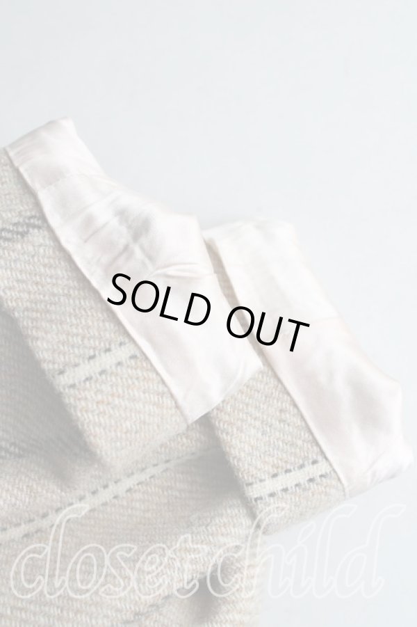 画像7: ヴィヴィアンウエストウッド 中古 / ツイードストライプロングコート UK10 ベージュ  H-24-12-15-009-co-IN-ZH (7)