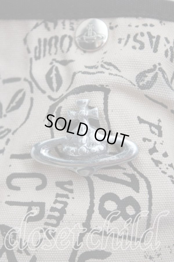 画像5: ヴィヴィアンウエストウッド 中古 / アフリカトートバッグ  黒  H-24-12-15-095-ba-IN-ZH (5)