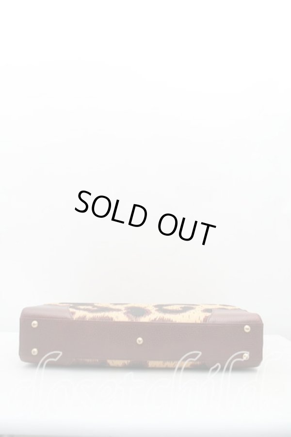 画像3: ヴィヴィアンウエストウッド 中古 / レオパードプレーンバッグ  茶  H-24-12-15-099-ba-IN-ZH (3)