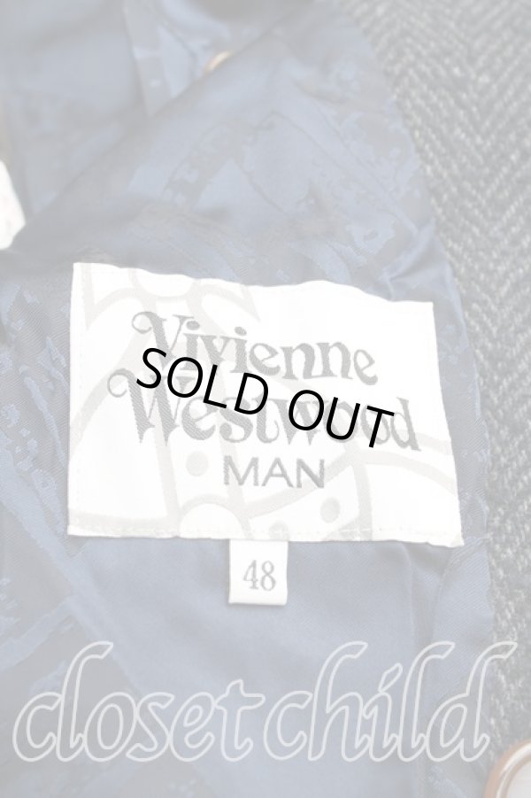 画像3: ヴィヴィアンウエストウッド MAN 中古 / カラー変形コート 48 紺  H-24-12-15-011-co-OD-ZH (3)