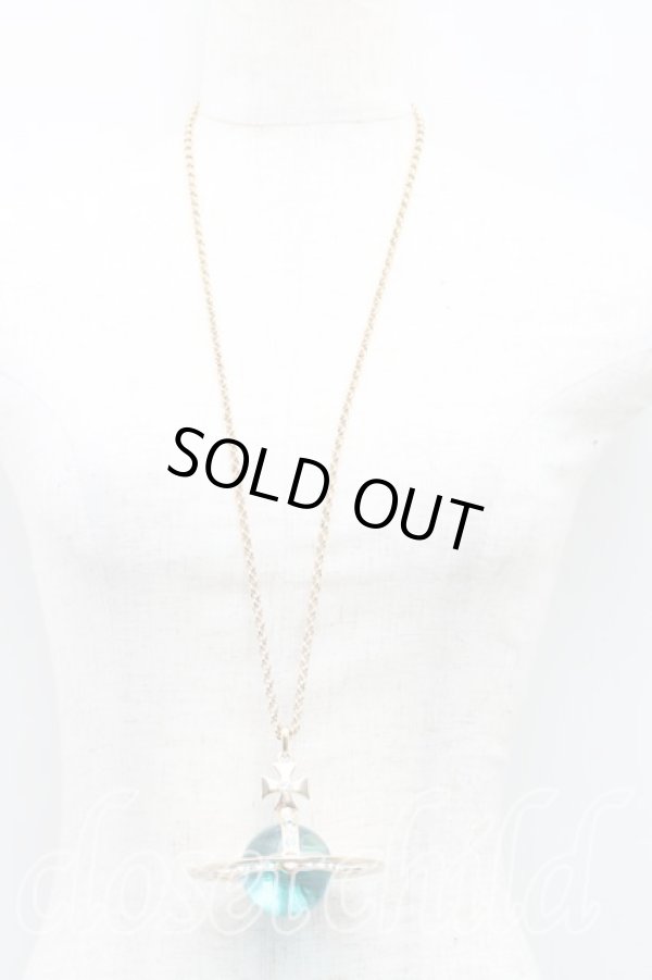 画像5: ヴィヴィアンウエストウッド 中古 / ジャイアントオーブネックレス  ミントグリーン  H-24-12-15-107-nl-OD-ZH (5)