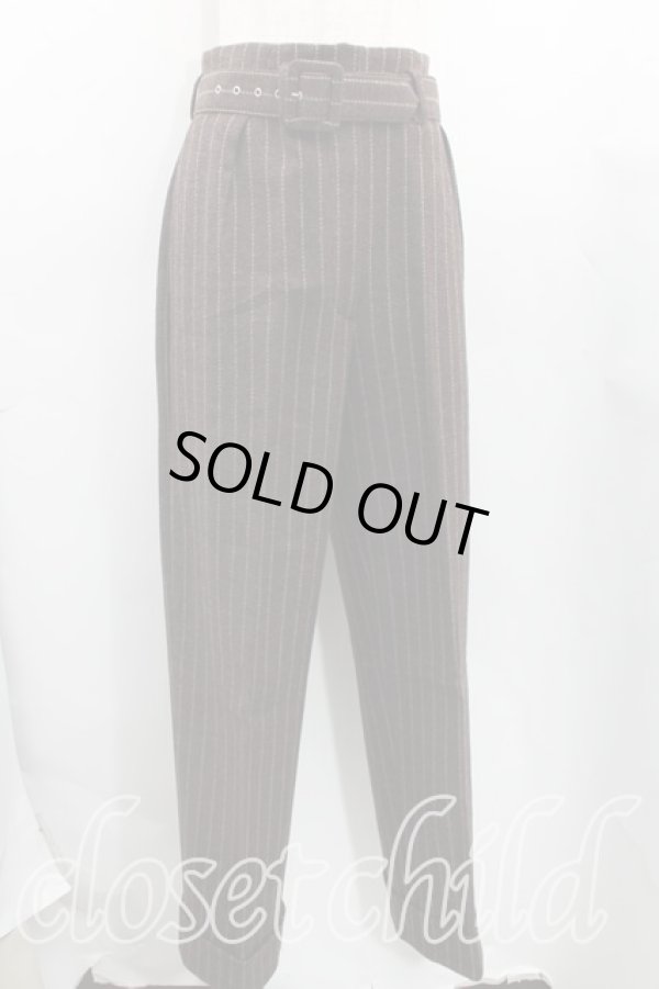 画像3: ヴィヴィアンウエストウッド 中古 / ストライプパンツセットアップ 42 茶  H-24-12-15-012-su-IN-ZH (3)