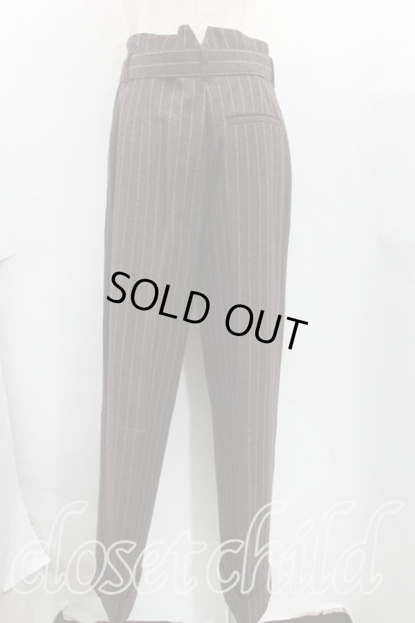 画像4: ヴィヴィアンウエストウッド 中古 / ストライプパンツセットアップ 42 茶  H-24-12-15-012-su-IN-ZH (4)