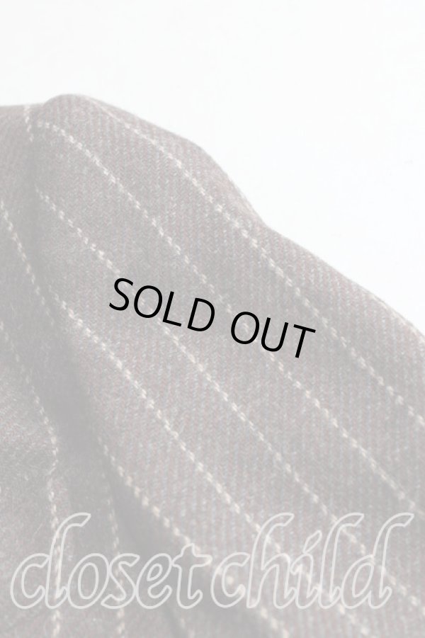 画像8: ヴィヴィアンウエストウッド 中古 / ストライプパンツセットアップ 42 茶  H-24-12-15-012-su-IN-ZH (8)