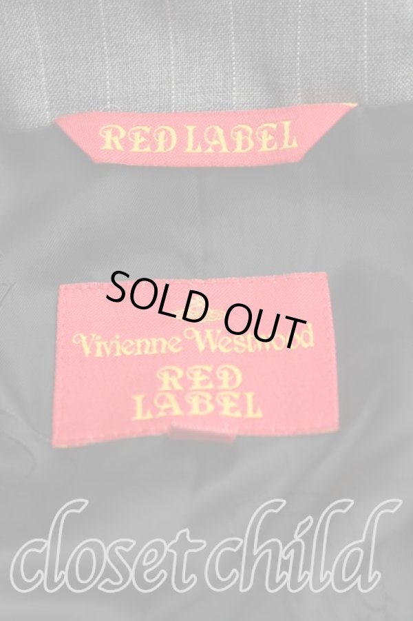 画像5: ヴィヴィアンウエストウッド 中古 / サイドボタンストライプセットアップ M 灰  H-24-12-15-013-su-IN-ZH (5)