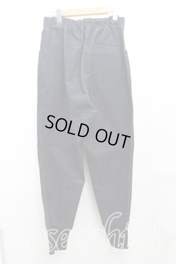 画像2: ANGLOMANIA 中古 / スエードリブパンツ  黒  H-24-12-15-017-pa-OD-ZH (2)