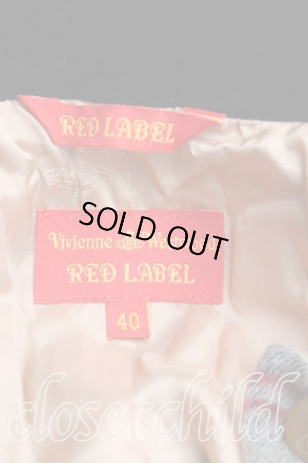 画像3: ヴィヴィアンウエストウッド 中古 / タータンチェックジャケット 40 黒×白  H-24-12-22-030-jc-IN-ZH (3)