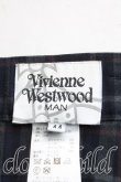 画像3: ヴィヴィアンウエストウッド MAN 中古 / タータンチェックサルエルパンツ 44 黒×灰  H-24-12-22-036-pa-IN-ZH (3)