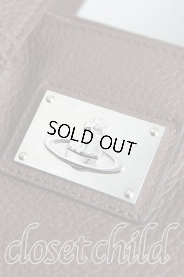 画像5: ヴィヴィアンウエストウッド 中古 / モシークトートバッグL  茶  H-24-12-29-026-ba-OD-ZH (5)