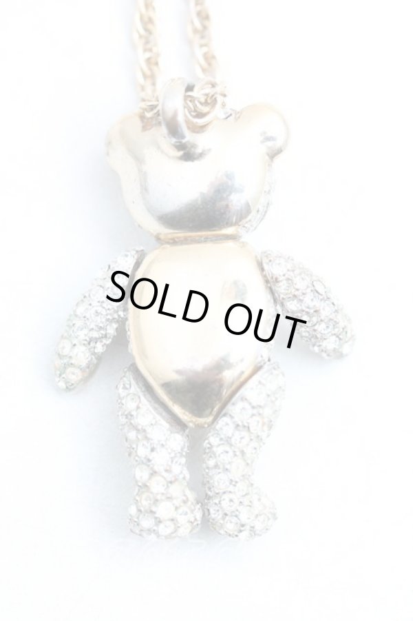 画像2: ヴィヴィアンウエストウッド 中古 / クリスタルテディベアネックレス  ゴールド  H-24-12-29-035-nl-OD-ZH (2)