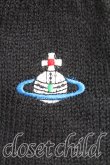 画像2: ヴィヴィアンウエストウッド MAN 中古 / カラーオーブ刺繍手袋  黒  H-24-12-29-045-gd-OD-ZH (2)