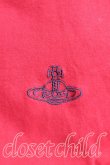 画像5: ヴィヴィアンウエストウッド 中古 / ラインオーブ刺繍Tシャツ  赤  H-25-01-05-010-ts-OD-ZH (5)