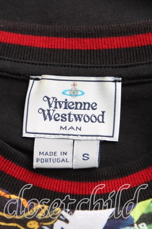 画像3: ヴィヴィアンウエストウッド MAN 中古 / TS/PROTEST 半袖Tシャツ S 黒  H-25-01-19-033-ts-OD-ZH (3)